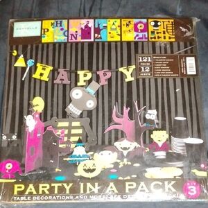 Meri Meri Halloween Party Pack - Black, Yellow, Pink